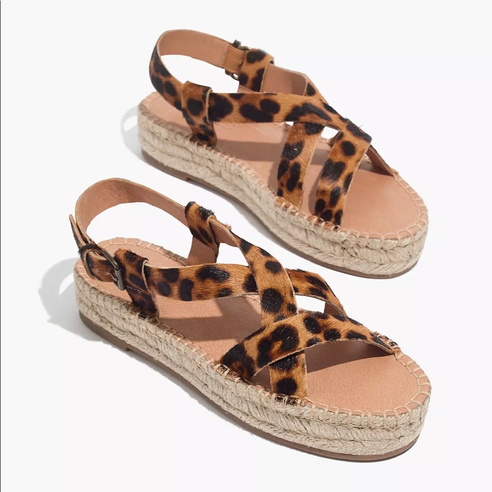 Madewell Malia leopard espadrilles